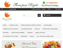 Tablet Screenshot of florespararegalo.com
